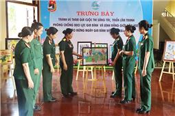 Trưng bày tranh vẽ  với chủ đề “Thực hiện bình đẳng giới, chấm dứt bạo lực, lan tỏa yêu thương”